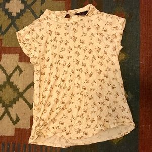 Ll bean gold/ tan bird/ ducks flying shirt